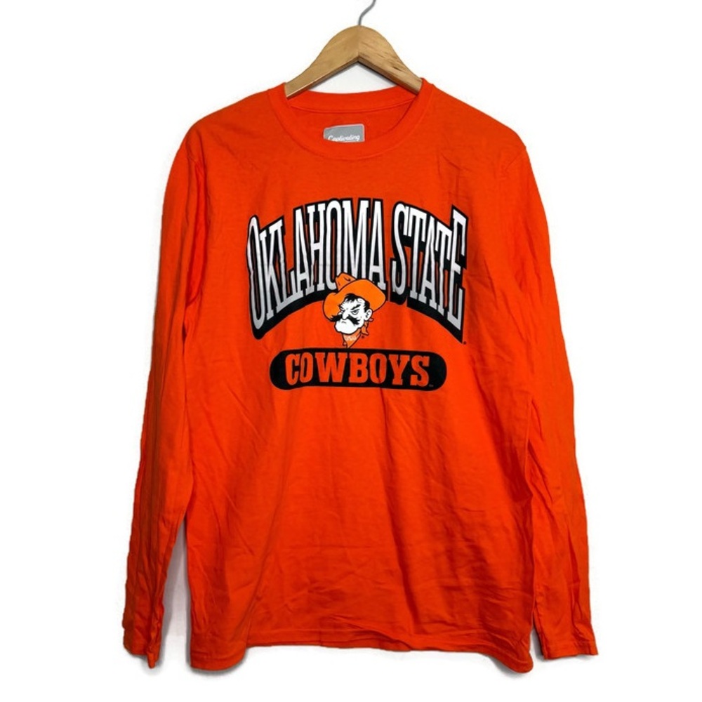 Oklahoma State University Cowboys Orange Long Sleeve T-shirt Men’s Size Medium